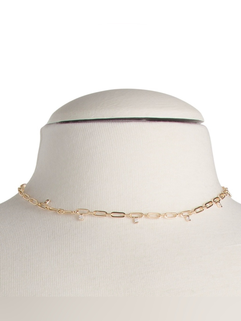 Kendra Scott Crystal Paperclip Chain Necklace